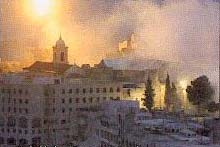 Granatirani Betlehem u plamenu