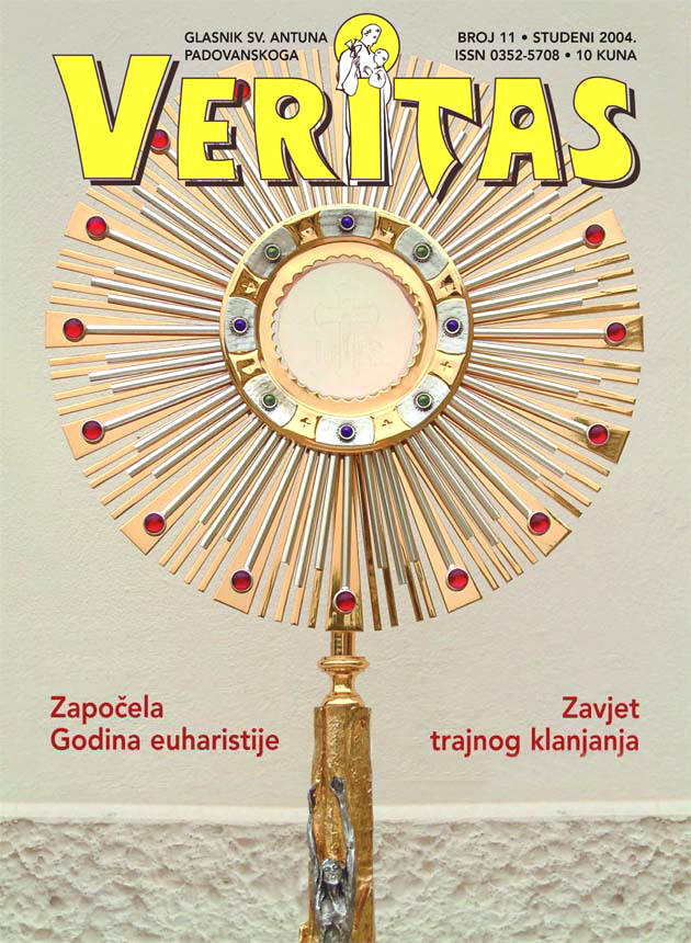Zapo�ela Godina euharistije; Zavjet trajnog klanjanja - Veritas 11/2004