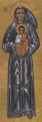 Sv. Antun s Isusom u naru�ju (moderna ikona)