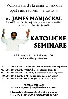 Katoli�ki seminari karizmatika o. Jamesa Manjackala